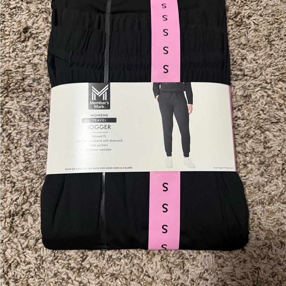 Member's Mark Black Travel Jogger Pants